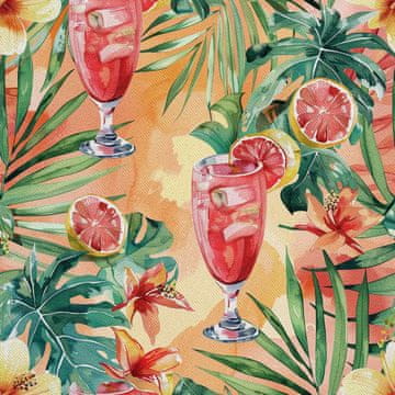 shumee ZUNANJE DEKORATIVNE TKANINE OXFORD - Motiv koktajl | DX8725