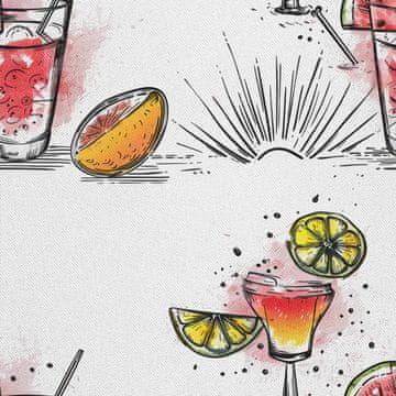 shumee ZUNANJE DEKORATIVNE TKANINE OXFORD - Motiv koktajl | DX8429