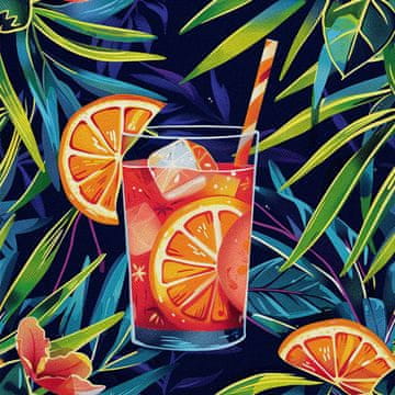 shumee ZUNANJE DEKORATIVNE TKANINE OXFORD - Motiv koktajl | DX8509