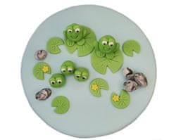 shumee Figurice za dekoracijo torte, listi lokvanja, 8 kosov.