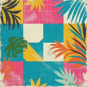 shumee ZUNANJE DEKORATIVNE TKANINE OXFORD - poletni motiv | DX9227