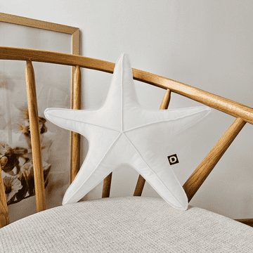 shumee Majhna blazina VELVET VE2200 z motivom morske zvezde | bela