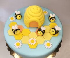 shumee Komplet tort UL in čebele, 5 kosov + ploščice + rože /ULK6