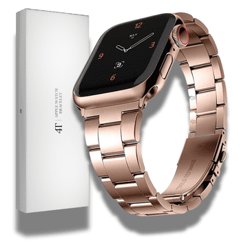 shumee Ženska jeklena zapestnica rožnato zlata