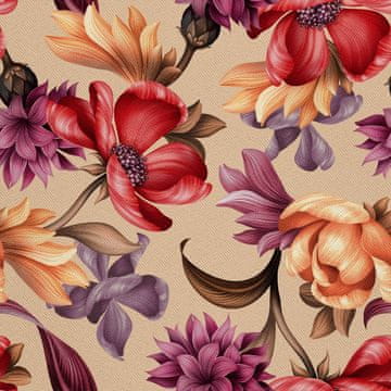 shumee ZUNANJE DEKORATIVNE TKANINE OXFORD - Motiv divjih rož 1 I DX191