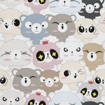 shumee ZUNANJE DEKORATIVNE TKANINE OXFORD - Doodle Teddy Bears I DX523