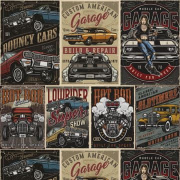 shumee ZUNANJE DEKORATIVNE TKANINE OXFORD - Motiv po meri za garažo I DX673