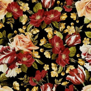 shumee ZUNANJE DEKORATIVNE TKANINE OXFORD - Vrtnice in tulipani I DX408