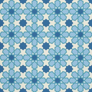 shumee ZUNANJE DEKORATIVNE TKANINE OXFORD - geometrijski arabski motiv I DX486
