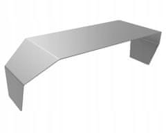 shumee INOX zaščitni nadstrešek za nabiralnik 100 x 20 cm