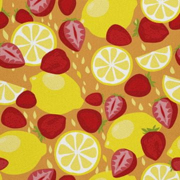shumee ZUNANJE DEKORACIJSKE TKANINE OXFORD - Motiv limon in jagod