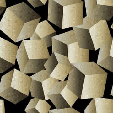 shumee ZUNANJE DEKORACIJSKE TKANINE OXFORD - Motiv padajočih kock