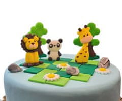 shumee Komplet za torto - Safari - lev, žirafa, panda + dodatki /SAF3