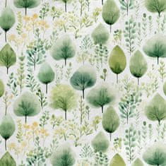 shumee Kraljevski žametni material iz poliestra za šivanje - motiv listov - RDX2867