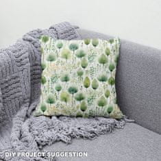 shumee Kraljevski žametni material iz poliestra za šivanje - motiv listov - RDX2867