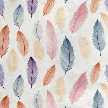 shumee Kraljevski žametni material iz poliestra za šivanje - motiv perja - RDX2485