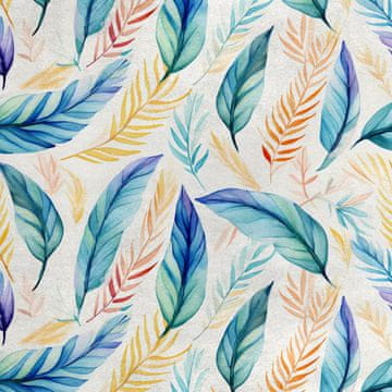 shumee Kraljevski žametni material iz poliestra za šivanje - motiv perja - RDX2462