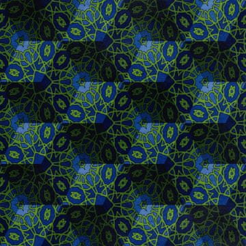 shumee Kraljevski žametni material iz poliestra za šivanje - geometrijski motiv z dekoracijo 5