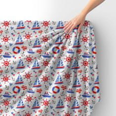 shumee Kraljevski žamet, poliester za šivanje - navtični motiv