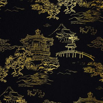 shumee ZUNANJE DEKORATIVNE TKANINE OXFORD - Japonski tempeljski motiv