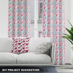 shumee Kraljevski žametni material iz poliestra za šivanje - motiv akvarelnih potonik 1