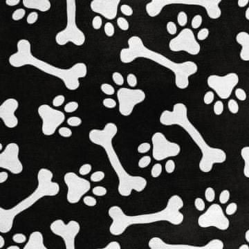 shumee Kraljevski žametni material iz poliestra za šivanje - motiv belih tačk in kosti