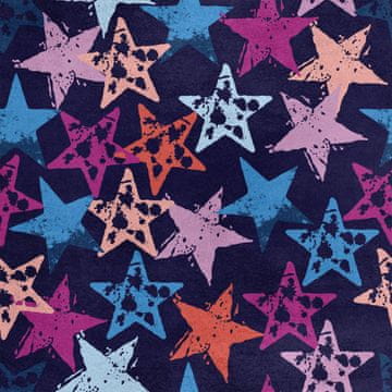 shumee Kraljevski žametni material iz poliestra za šivanje - abstraktni motiv zvezd