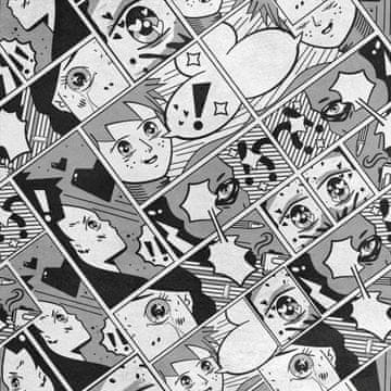 shumee Kraljevski žametni material iz poliestra za šivanje - motiv anime stripa