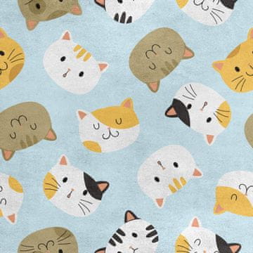 shumee Kraljevski žametni material iz poliestra za šivanje - motiv mačje glave 2