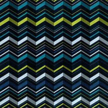 shumee Kraljevski žametni material iz poliestra za šivanje - motiv modrega cikcaka