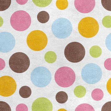 shumee Kraljevski žametni material iz poliestra za šivanje - motiv barvnih pik 3