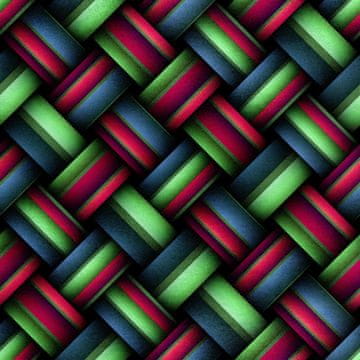 shumee Kraljevski žametni material iz poliestra za šivanje - 3D pletenica s 3 motivi