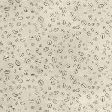 shumee Kraljevski žametni material iz poliestra za šivanje - motiv vlečenih kavnih zrn