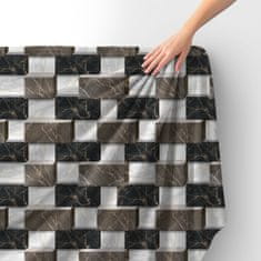 shumee Kraljevski žametni material iz poliestra za šivanje - motiv marmorne opeke