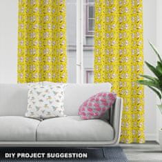 shumee Kraljevski žametni material iz poliestra za šivanje - motiv mucka in sončnice