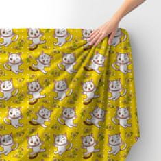 shumee Kraljevski žametni material iz poliestra za šivanje - motiv mucka in sončnice