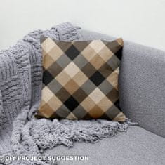 shumee Kraljevski žamet, poliester, za šivanje - karo motiv 34