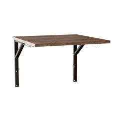 shumee FLIP raztegljiva stenska mizica 68x68 cm čokoladni hrast