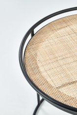 shumee MANADO komplet 2 klopi črne/naravne barve