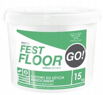 shumee FESTFLOOR GO! 15 kg - FF7011 ŽELEZNO SIVA mikrocement