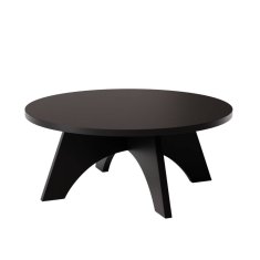 shumee Okrogla klubska mizica BELL Ø68 cm Črna