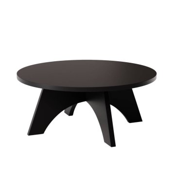 shumee Okrogla klubska mizica BELL Ø68 cm Črna