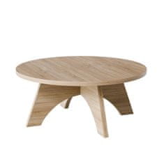 shumee Okrogla klubska mizica BELL Ø68 cm, hrast Sonoma