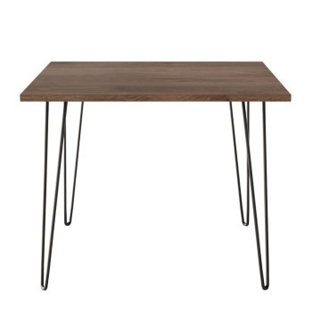 shumee LASNA Miza 90 x 90 cm za kuhinjo, dnevno sobo, jedilnico Čokoladni hrast