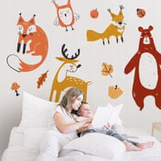 shumee Otroške nalepke Gozdne živali 50x100cm