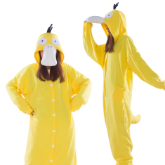 shumee Onesie Kigurumi Pižama kostum Pokemon Psyduck L: 165 - 175 cm
