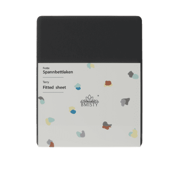 shumee Frotirni nastavljivi list 160x200 črne barve