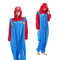 shumee Kostum pižame Onesie Kigurumi Super Mario XL: 175 - 185 cm