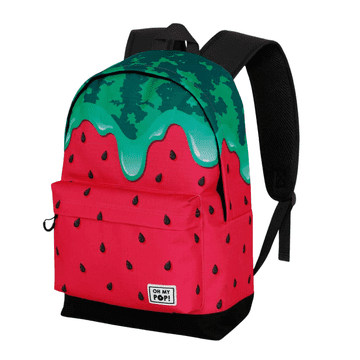 shumee Oh My Pop! Šolski nahrbtnik z enim predalom v roza barvi lubenice 31x44x18 cm