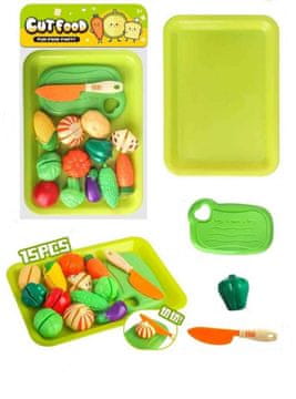 shumee KOMPLET ZA REZANJE SADJA IN ZELENJAVE NA PLADNJU - 15 DELNI